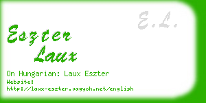 eszter laux business card